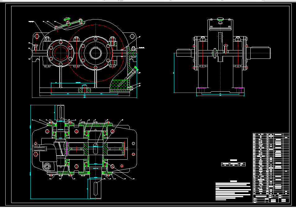M675-一级斜齿圆柱齿轮减速器设计F=2500 V=1.1 D=400