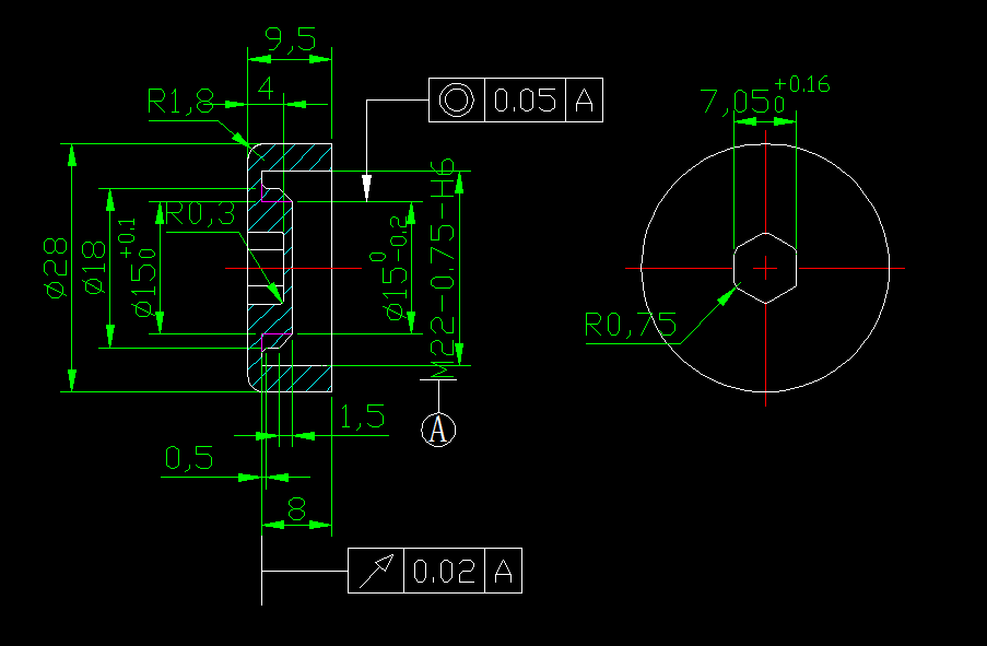 M845-螺纹端盖注塑模具设计-长28