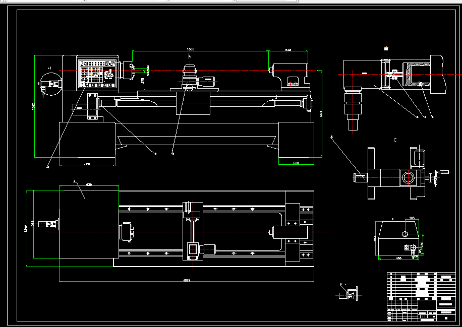 M854-Φ550mm的数控车床总体设计及液压尾座设计