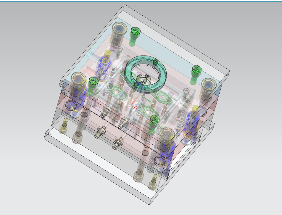 M863-锁盖注塑模具设计[含UG三维图]