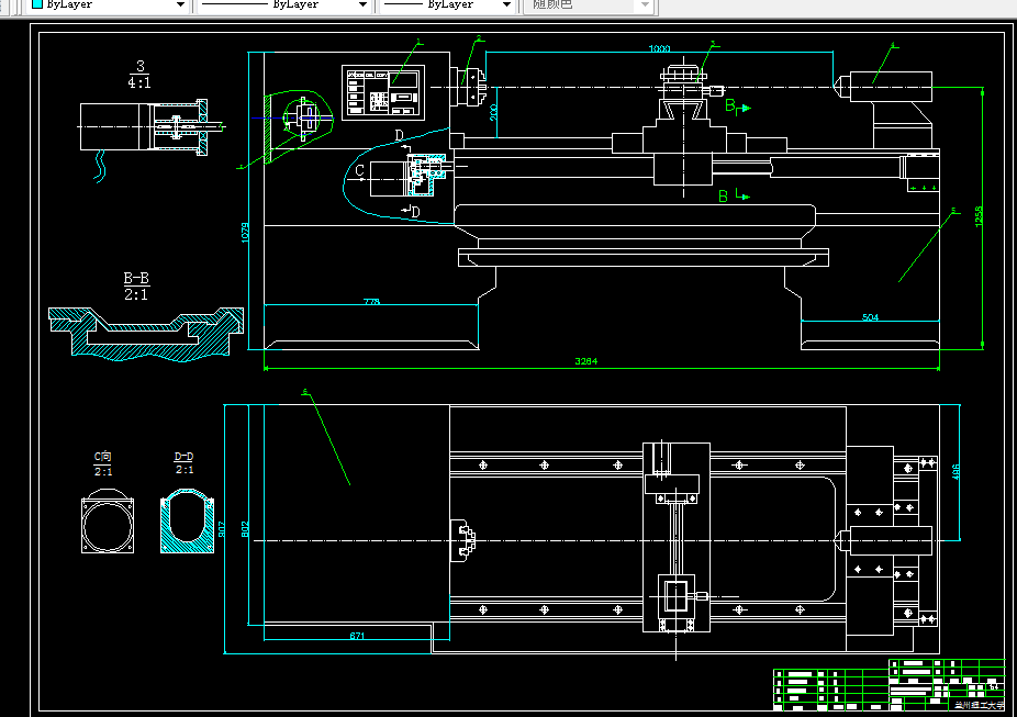 M929-φ400mm数控车床总体设计及纵向进给设计