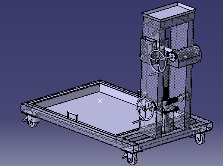 M960-机械举升式发动机翻转台架设计[含Catia三维图]
