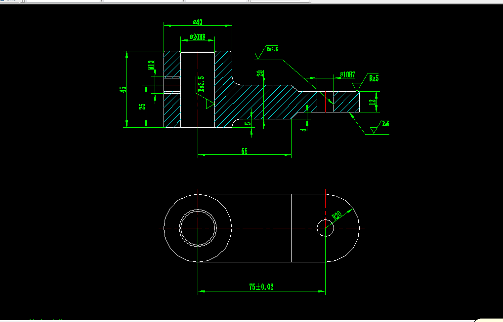 M987-拨杆加工工艺及钻M10螺纹孔夹具设计