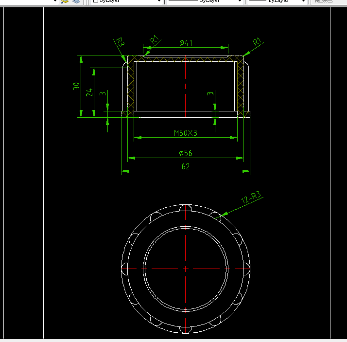 N023-LDPE塑料油壶盖注射模具设计