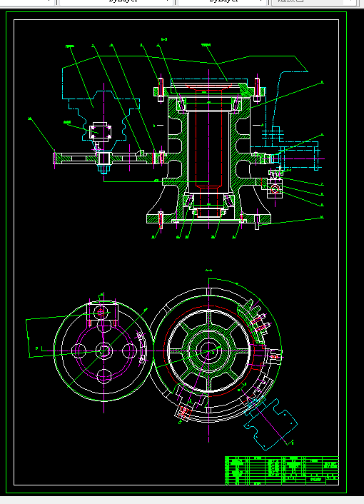 N026-立式精锻机自动上料机械手设计--大臂升降及回转机构设计