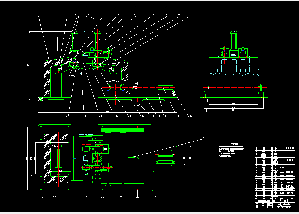 N036-4×φ120残极压脱清理机的设计