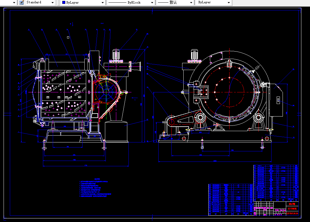 N059-Q3110滚筒式抛丸清理机的设计(总装、滚筒及传动机构设计)