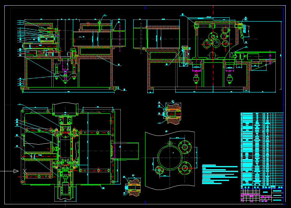 P007-S195柴油机三面精镗组合机床总体设计及夹具设计