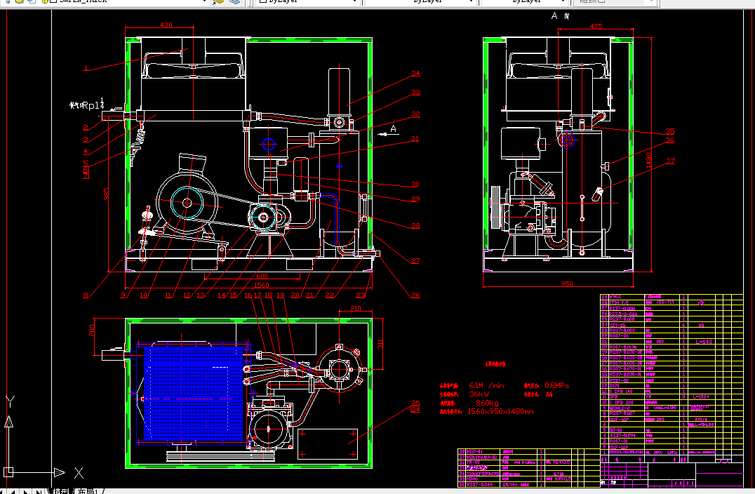 P026-螺杆压缩机设计