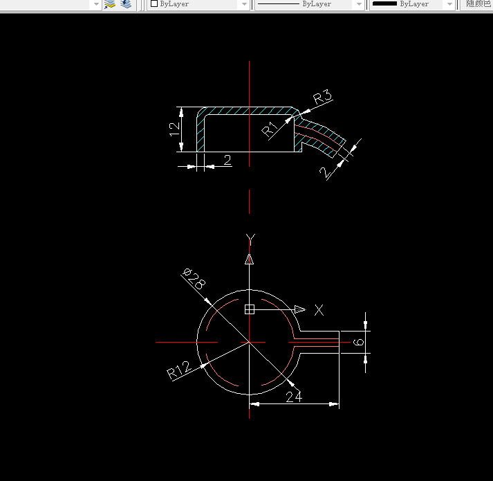 P045-洗涤剂瓶嘴注射模具设计[抽芯]