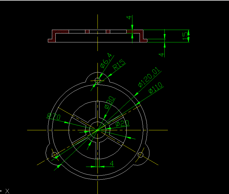 P152压铸模设计课程设计-电机端盖压铸模设计-外径120