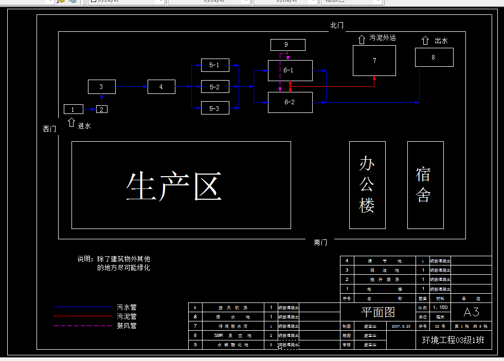 D578-某肉联厂生产废水的处理工艺设计
