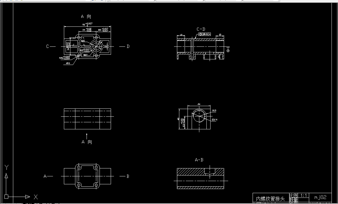 Q006-内螺纹管接头注塑模具设计