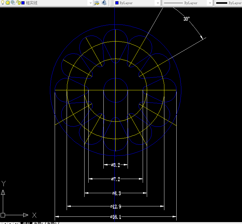 Q025-转子倒装式冲孔落料复合模工艺分析与模具设计