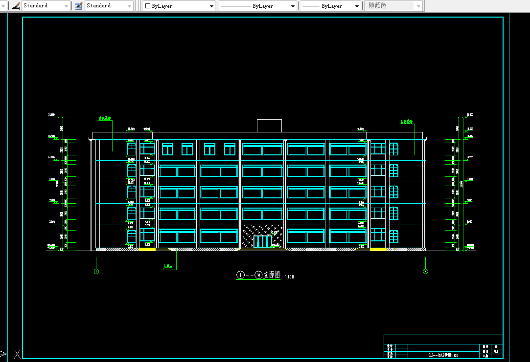 Q100-五层教学楼设计-框架结构+施工组织【5500平米】