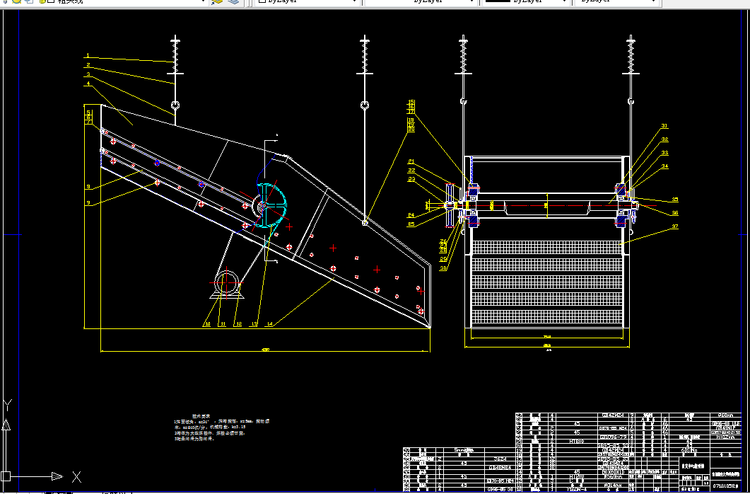 Q128-自定中心振动筛设计