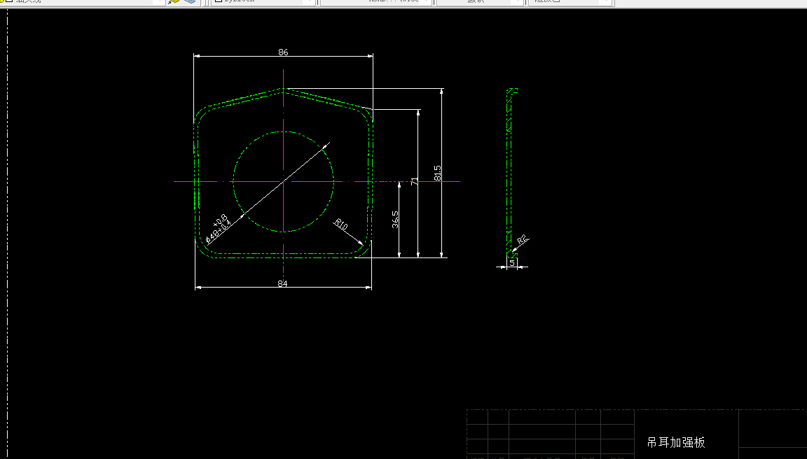 Q196-吊耳加强板零件冲压工艺与冲模设计