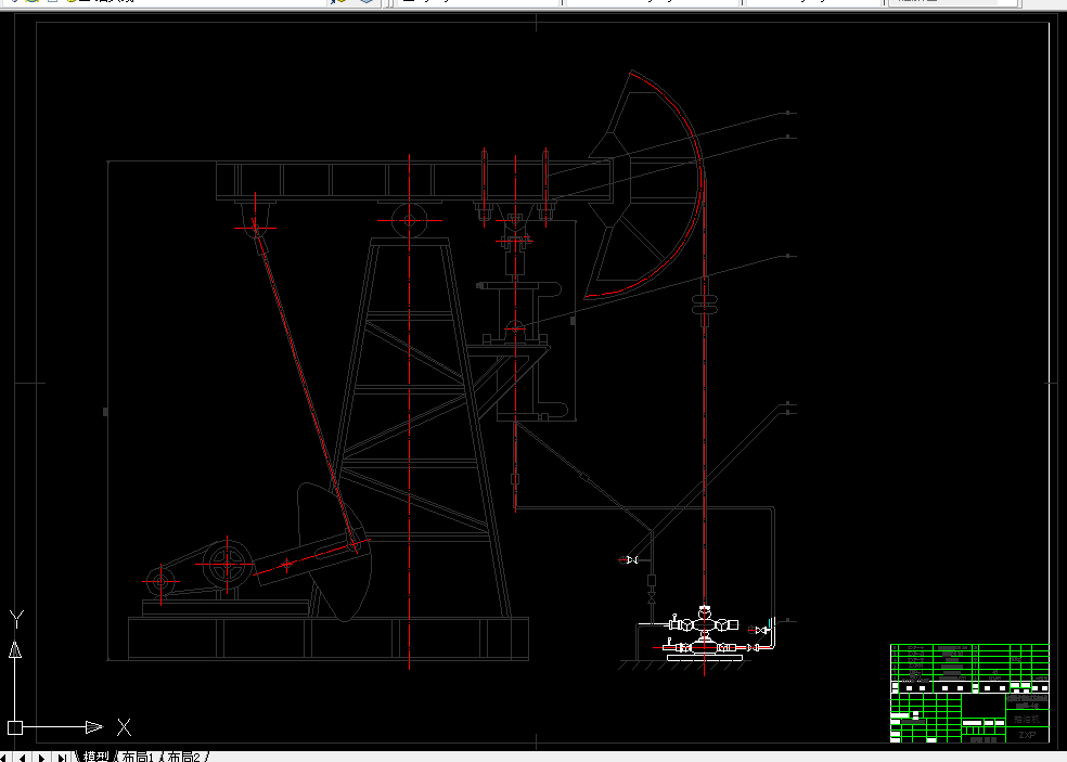 R123-抽油机配套工艺--地面负压控套装置设计