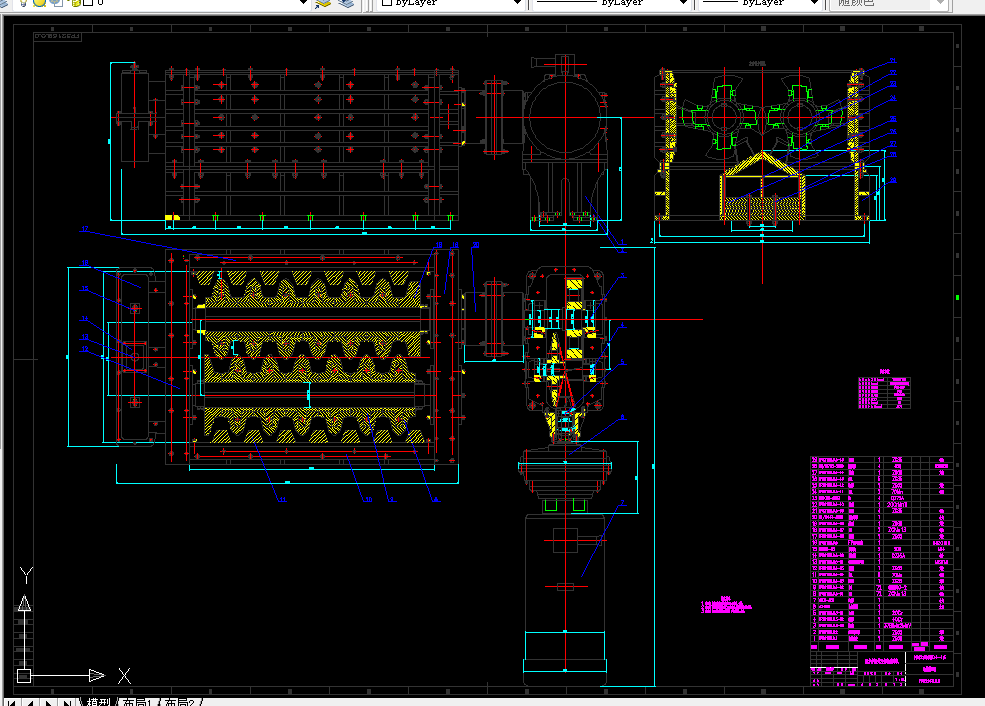 R196-强力分级式双齿辊破碎机设计