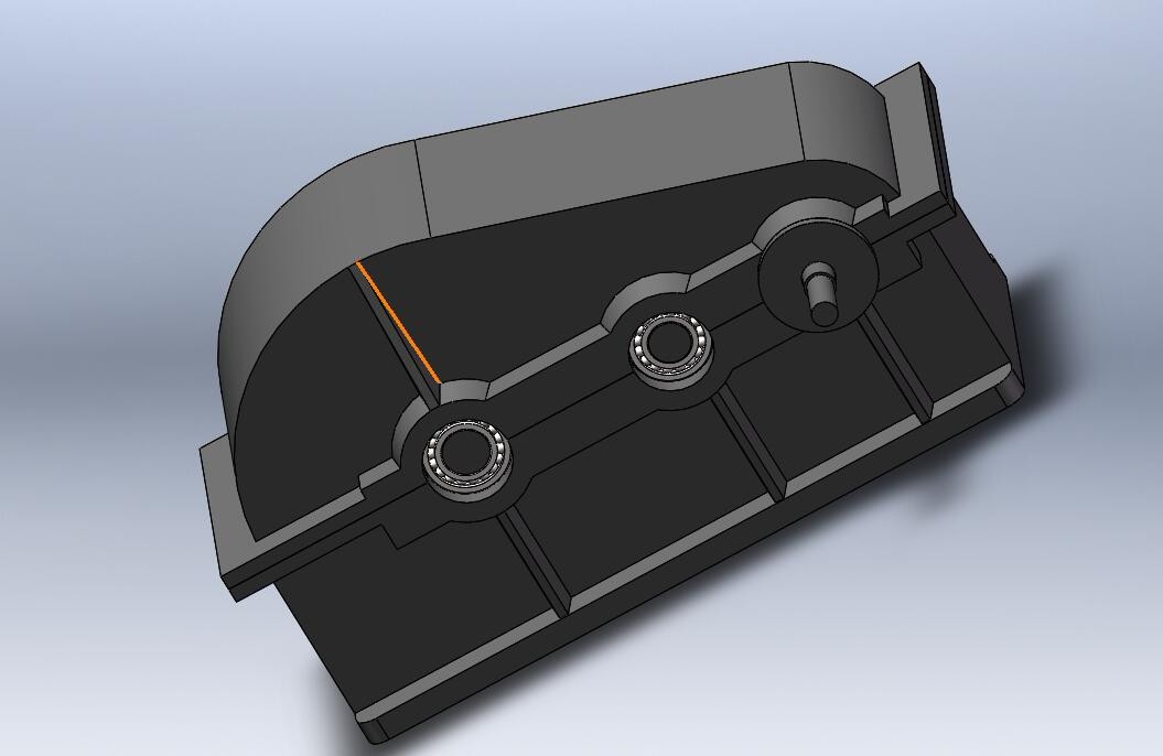 R354-二级展开式直齿圆柱齿轮减速器F2900，V1.5,D400[含SW三维图]