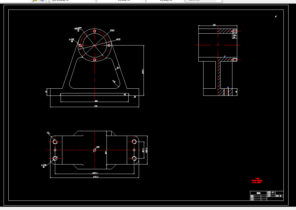 D752-镗套座底面4×M18螺纹底孔组合钻床及夹具设计