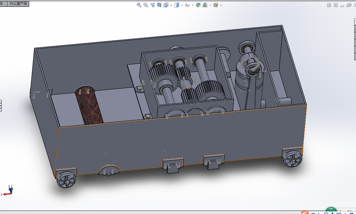 D807-洒水式自动扫地机设计[含SW三维图]