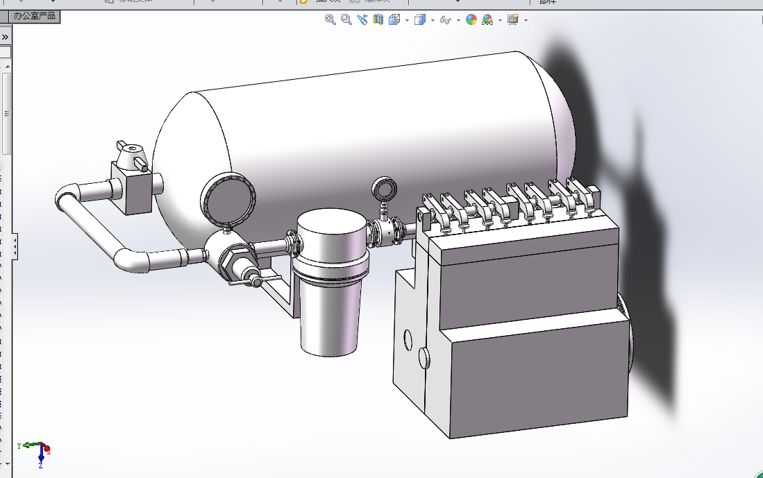 D812-空气压缩动力汽车动力系统设计[含SW三维图]