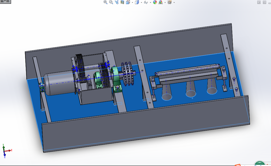 D818-一种反力滚筒式制动试验台的设计[含SW三维图]