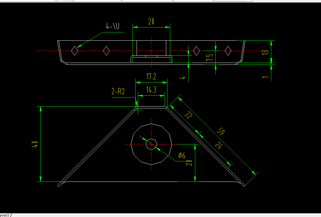 D824-家具隔板支撑座级进模设计
