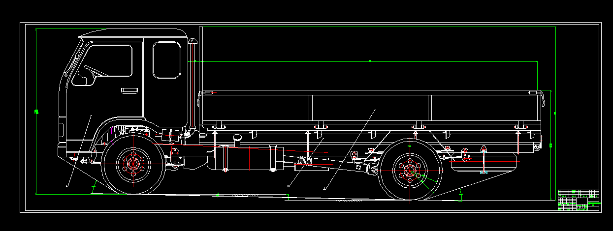 D912-4×2后轮驱动轻型货车总体布局设计