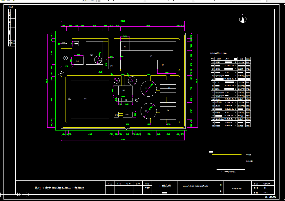 D937-10000td印染废水排放及回用处理工程设计
