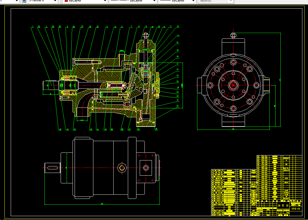 E024-大排量斜盘式轴向柱塞泵设计