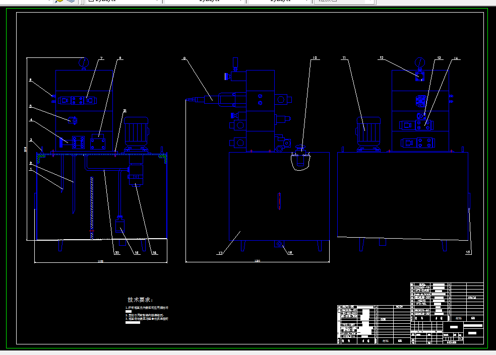 E285-100T液压机泵站设计