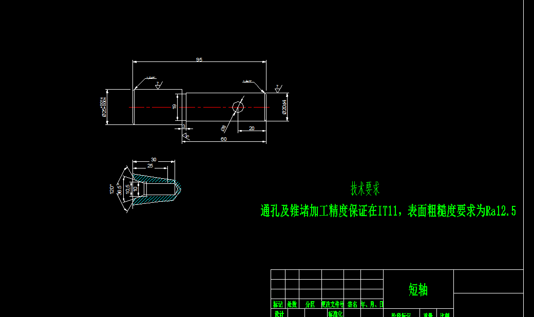 KS870-短轴加工工艺及夹具设计