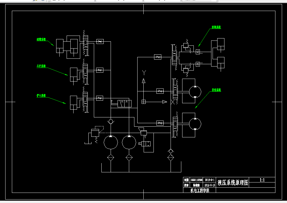 E435-单斗通用型液压挖掘机液压系统设计