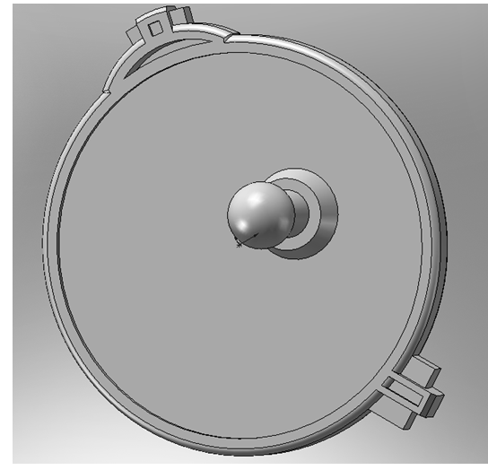 E484-带球头的镜座注塑模设计[含SW三维图]