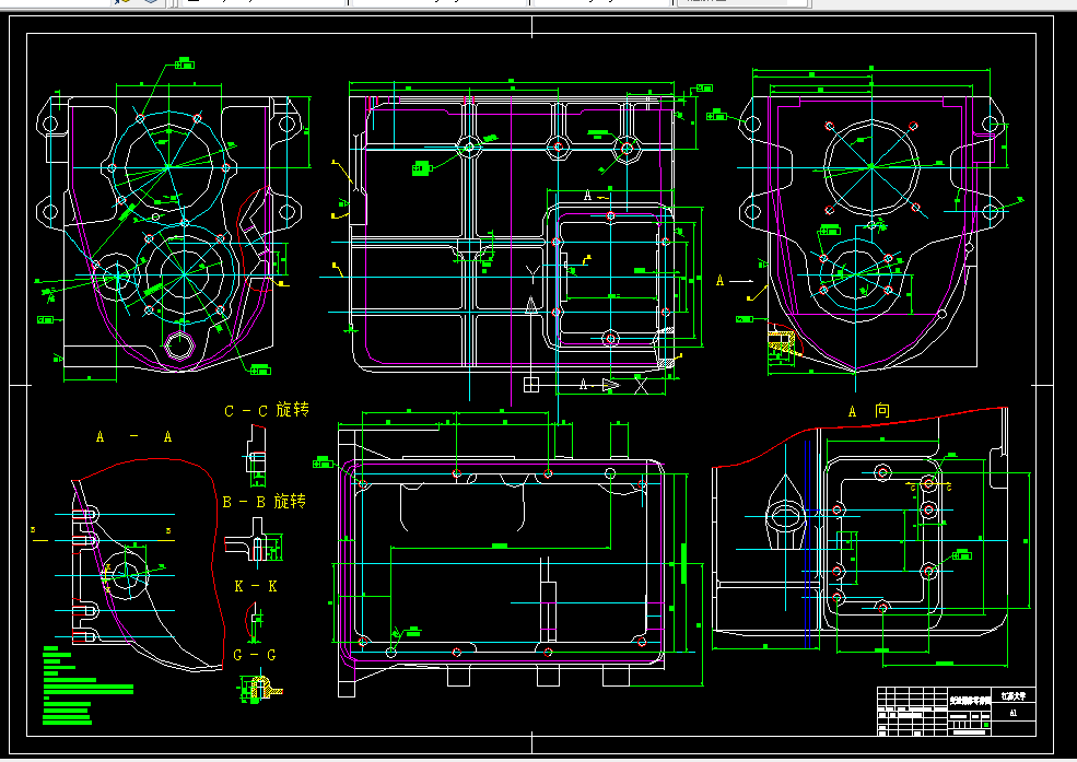 E499-汽车变速箱体孔加工专用机床设计（后端面）