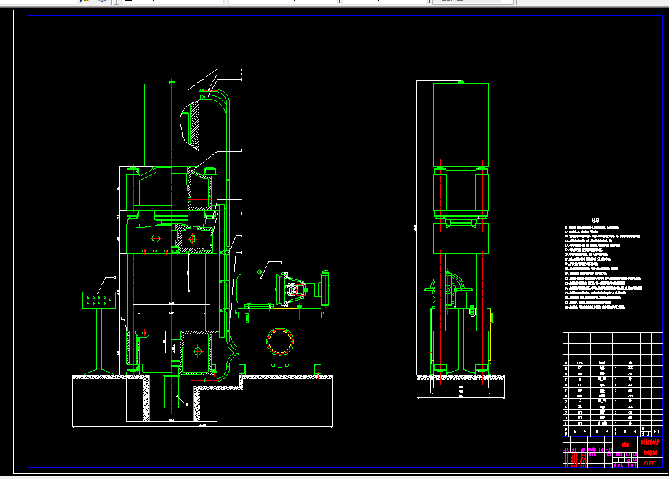 E506-小型液压机主机结构设计与计算