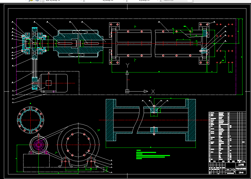 E509-艺术水泥护栏罗纹柱成型机设计