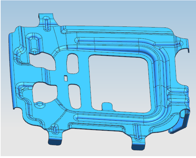 E542-N400加油口门加强板冲压模设计