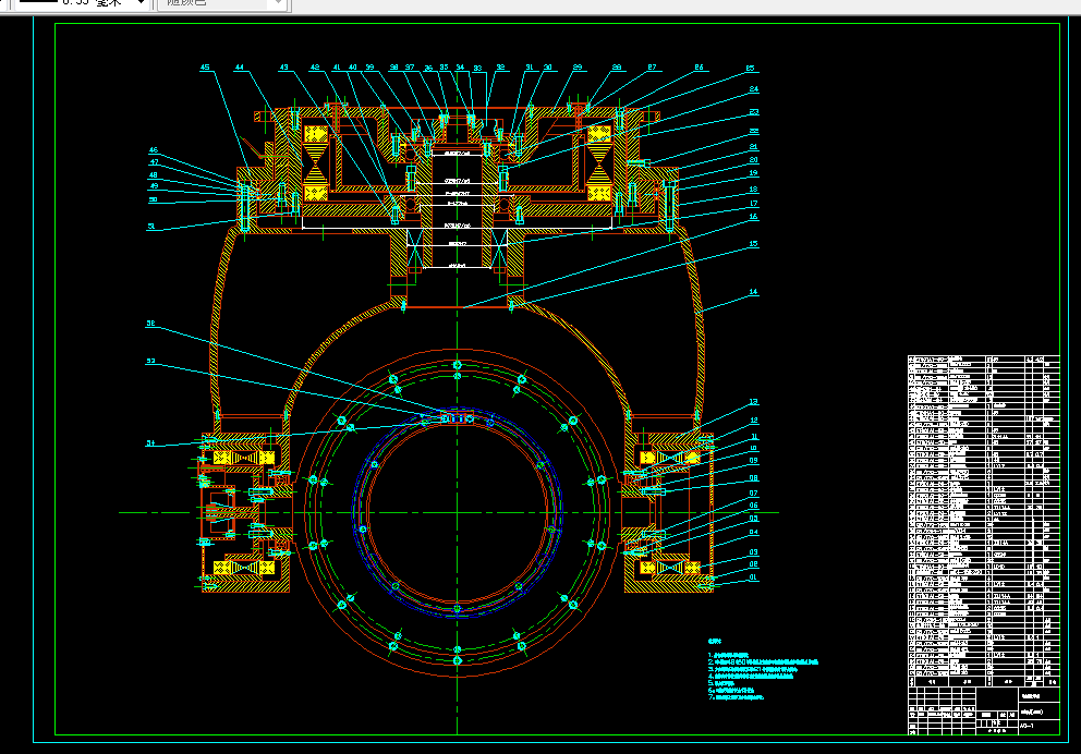 E632-前视成像系统运动仿真三轴倒挂转台设计