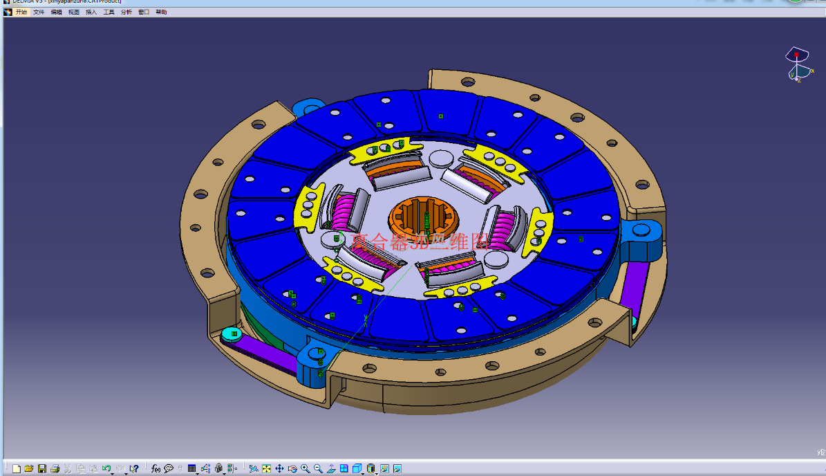 E681-长城酷熊09款1.5豪华型膜片式离合器设计[含Catia三维图]