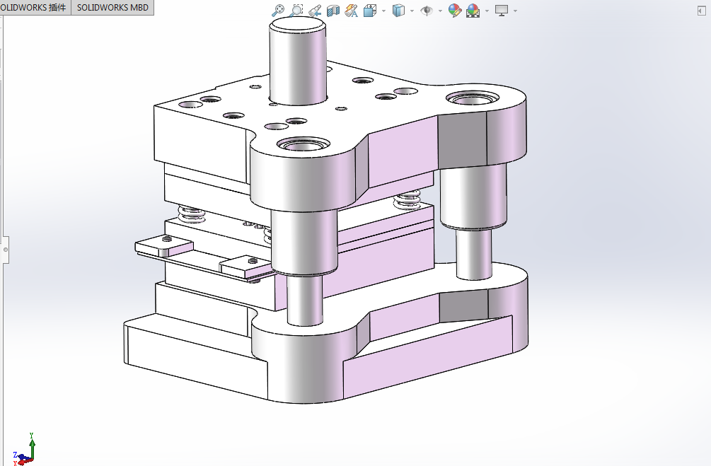F469-电器开关过电片级进模的设计[含SW三维图]孔距11