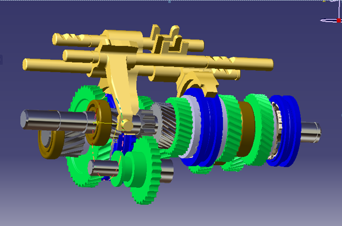 T874-基于逆向工程的C51变速器设计[含Catia三维图]