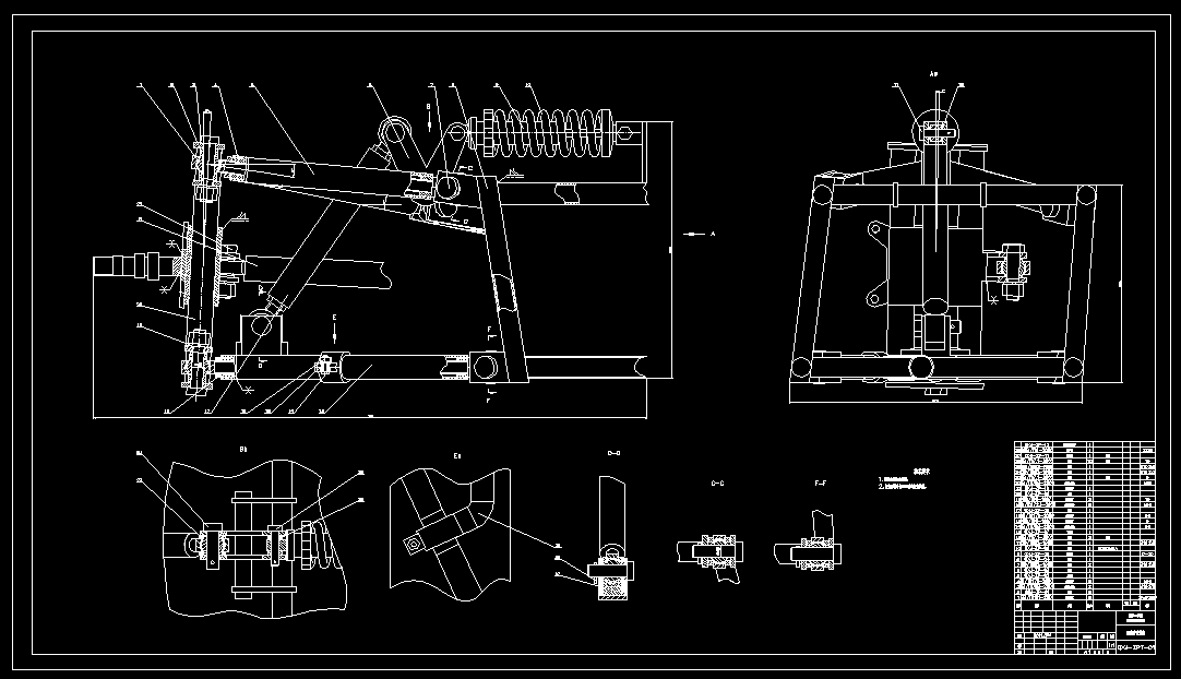 T881-FSAE赛车双横臂式前悬架设计 ADAMS仿真