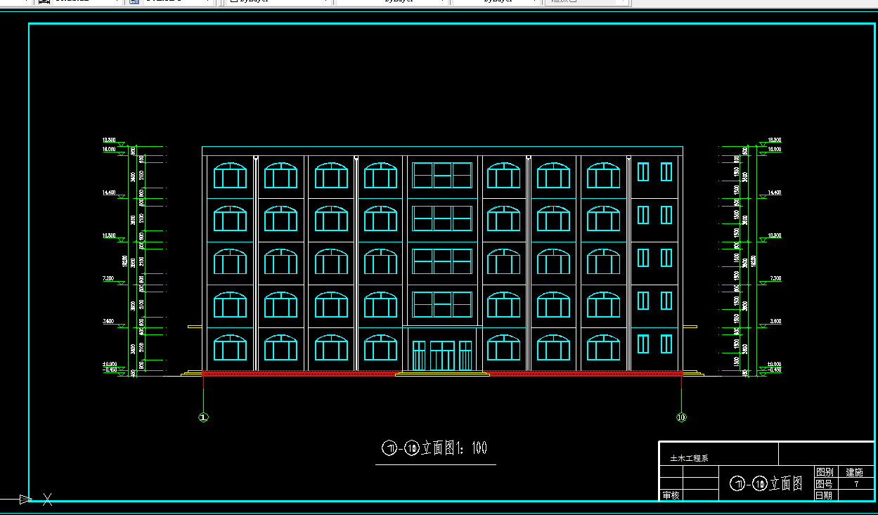 U002-某五层框架办公楼设计-3000平米