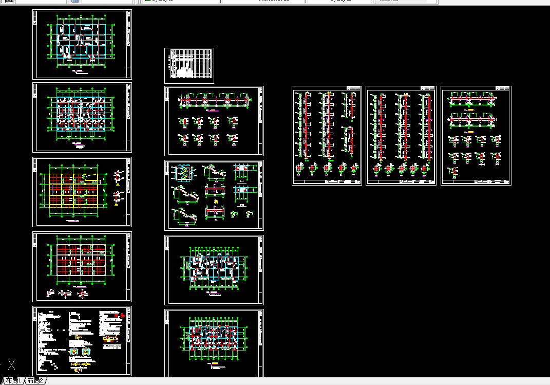 U014-某六层框架结构商住楼结构设计