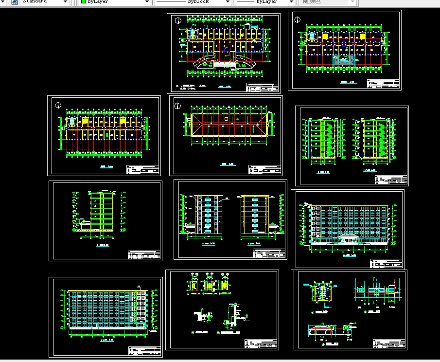 U016-某七层框架结构综合楼设计