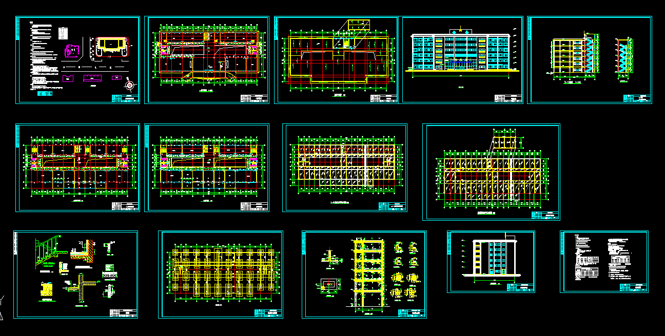U025-长沙市某学院六层试验大楼结构及施工组织设计8500平米