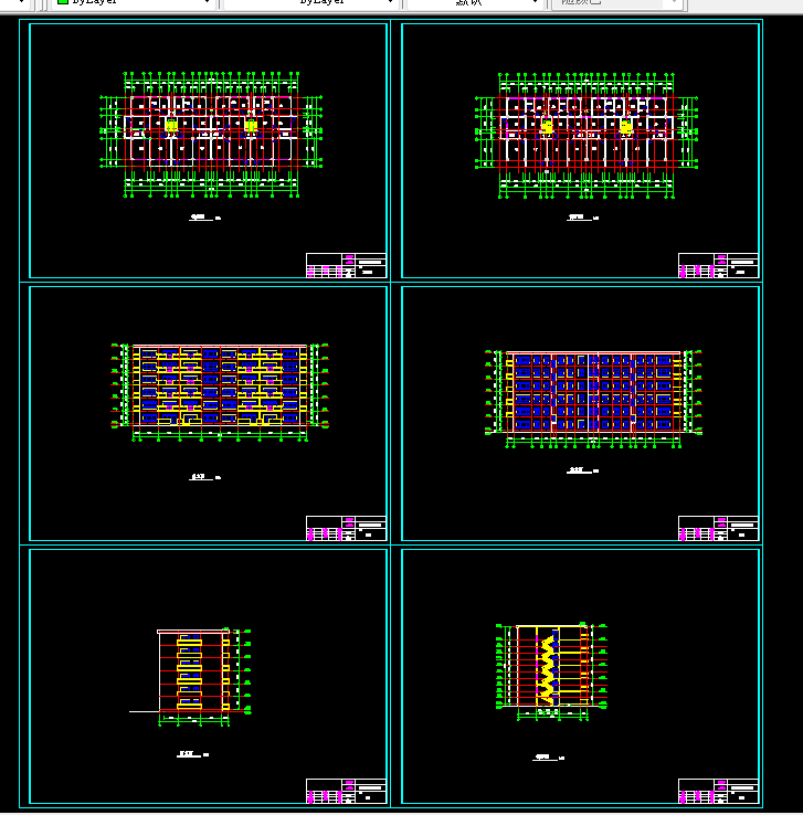 U030-南京市某六层框架公寓住宅楼设计4000平米